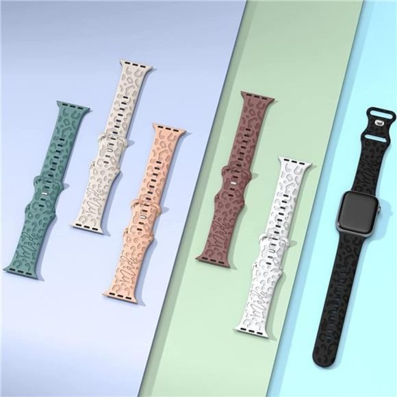 NEW 6 pack Engraved Apple Watch Bands